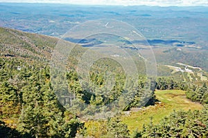 New hampshire ski slope cannon september