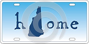 New Hampshire state license plate vector