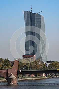 New headquarter of the European Central Bank ECB in Frankfurt, Germany