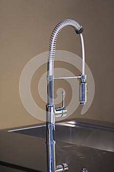 New high kitchen faucet design. Kitchen sink tap mixer