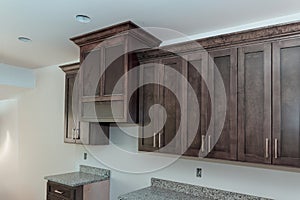A new home is being fitted with custom modular kitchen cabinets