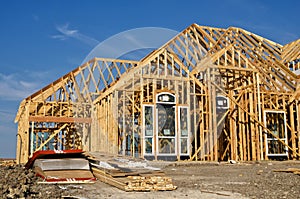 New home construction frame
