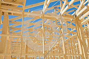 New home construction framing