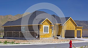 New home construction in Utah Valley