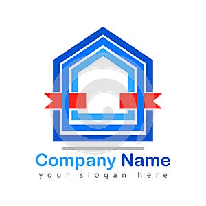 New home gift logo vector