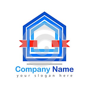 New home gift logo vector photo