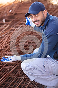 new home under construction foundation