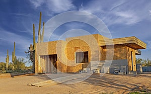 New Home Under Construction In Phoenix Arizona Area