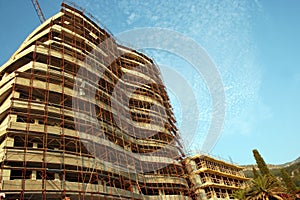 New hotel construction in Rafailovici