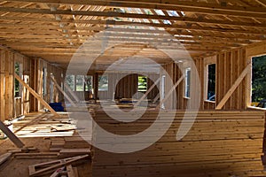 New house construction in progress