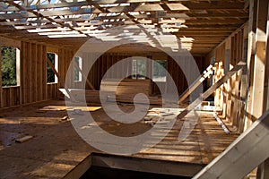 New house construction in progress