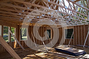 New house construction in progress