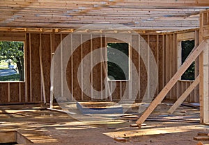 New house construction in progress