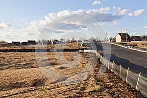 New house construction site