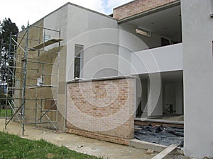 New house construction site