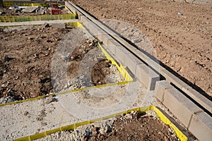 New house footings and groundwork for building construction