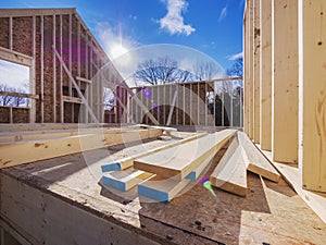New house framing construction