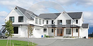 New House Home Canada Modern Farmhouse Design Exterior Details Front View Siding