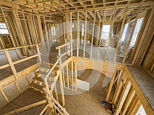 New house interior construction