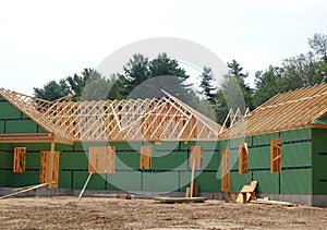 A new house under construction