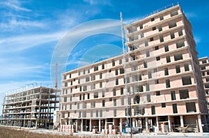 New house under construction, Spain