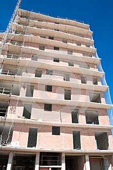 New house under construction, Spain