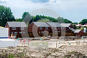 New houses being built in Southport, UK