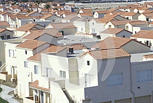 New houses in a crowded neighborhood, Palmdale, CA photo