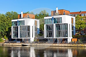 New houses at the waterside photo