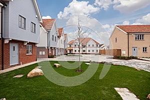 New housing development street