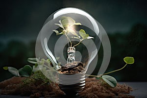 new idea green energy concept business finance and saving power