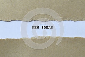 new ideas on white paper