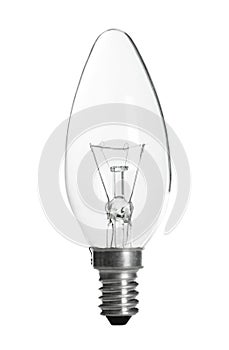 New incandescent light bulb for lamp on white