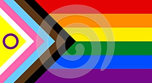 New inclusive LGBTQI+ flag photo