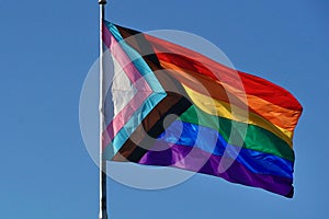 New Inclusive Progress Rainbow Flag