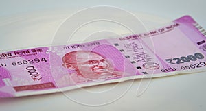 New Indian currency notes of 2000 rupees