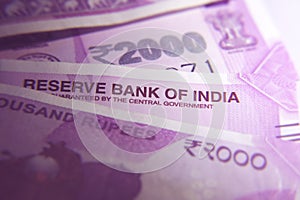 New Indian 2000 rupee notes