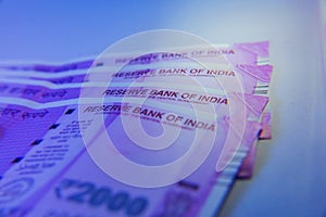 New Indian 2000 rupee notes