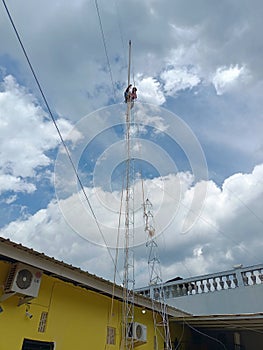 New instalasi tower triangle