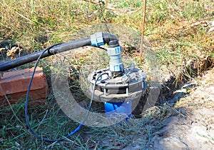 New Installed Water Borehole. New HouseWater Borehole Drilling for Water Supply. Bore water installation, bore pumps photo