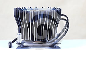 New Intel Hight performance active CPU cooler with fan, copper plate and aluminum fin.