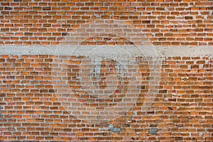 New interior brick wall under construction texture background