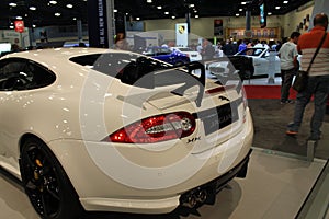 New jag sports car rear