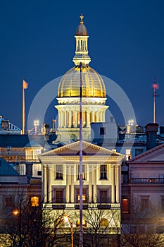 New Jersey State House at dawn