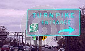 The New Jersey Turnpike Directional Sign