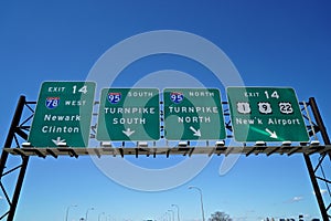 New Jersey Turnpike Signs