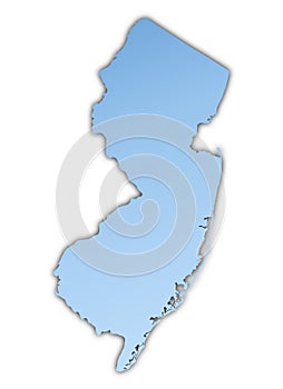 New Jersey(USA) map