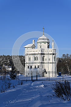 New Jerusalem Monastery. Frosty sunny day in January