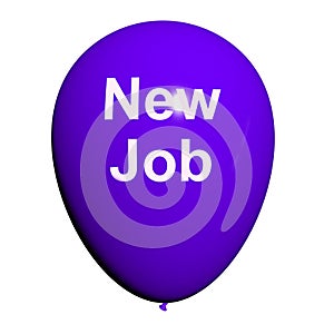 New Job Balloon Shows New Beginnings in Careers