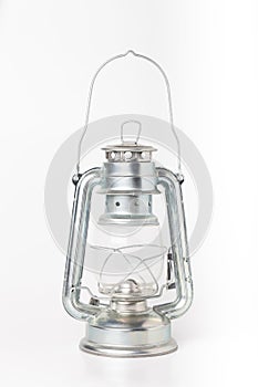 New kerosene lamp isolated on white background
